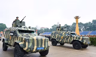 Lực lượng Bộ Tư lệnh Cảnh vệ tham gia bảo vệ Lễ Quốc khánh 2/9. Ảnh: Bộ Tư lệnh Cảnh vệ.