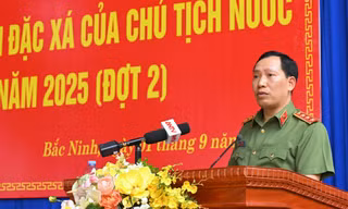 Công bố quyết định đặc xá cho 368 phạm nhân tại Trại giam Ngọc Lý