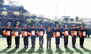 Hơn 460 chiến sĩ nghĩa vụ Cảnh vệ Bộ Công an bắt đầu hành trình rèn luyện