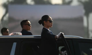 Hình ảnh ‘đặc vụ’ trong buổi tổng duyệt Lễ xuất quân bảo vệ Đại hội XIV của Đảng