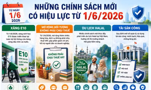 Những chính sách kinh tế có hiệu lực từ tháng 6