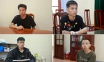 Bốn nghi phạm liên quan đến vụ án ở Lạng Sơn. 