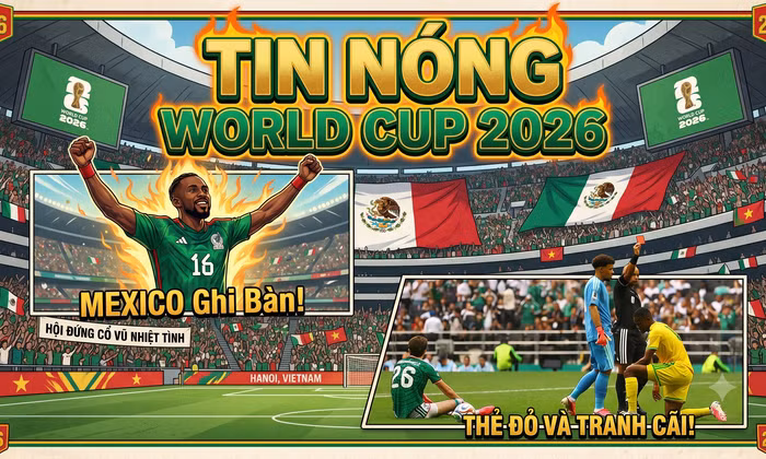 TIN NÓNG WORLD CUP 2026: Mexico hạ gục Nam Phi 2-0, trận khai mạc gây tranh cãi nhất lịch sử!