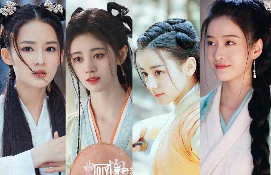 Không phải mỹ nhân cổ trang nào cũng bị “dìm” với kiểu tóc “hai râu” như Địch Lệ Nhiệt Ba