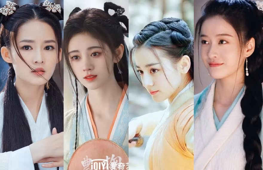 Không phải mỹ nhân cổ trang nào cũng bị “dìm” với kiểu tóc “hai râu” như Địch Lệ Nhiệt Ba