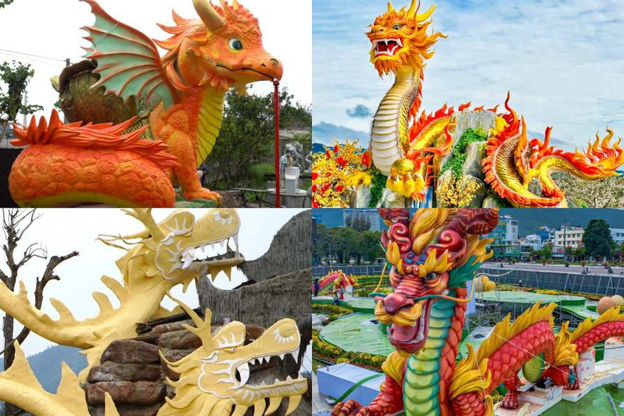 Linh vật rồng Tết Giáp Thìn: Rồng Bình Định, Quảng Trị "10 điểm không nhưng"
