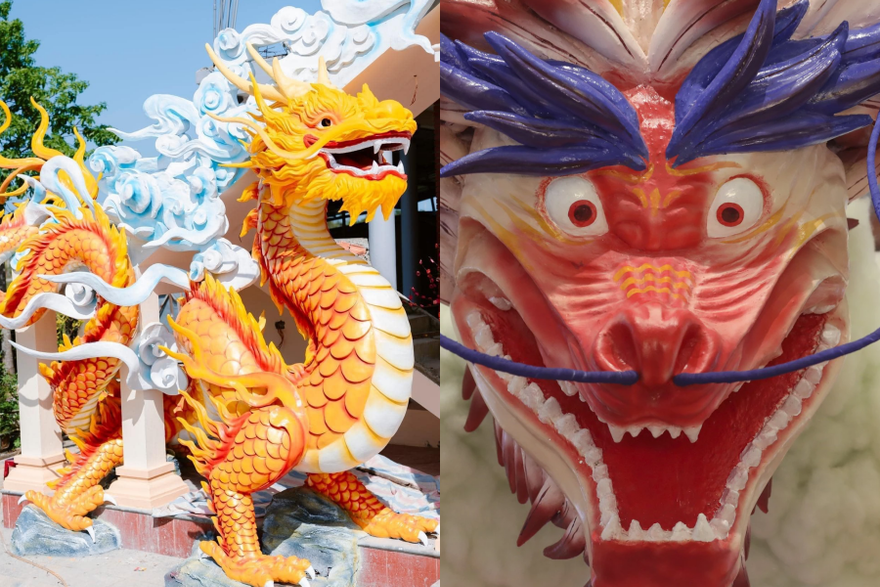 Ngắm linh vật Rồng Tết 2024: Chú rồng Quảng Trị hiện đang "hot" nhất