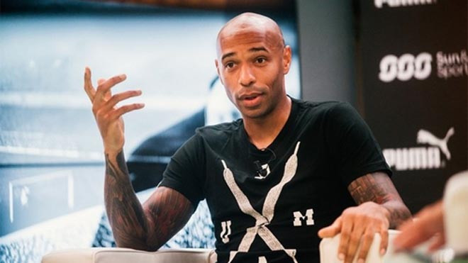 Henry tỏ ra thích thú với trận bán kết Man City - Real. Ảnh: Reuters