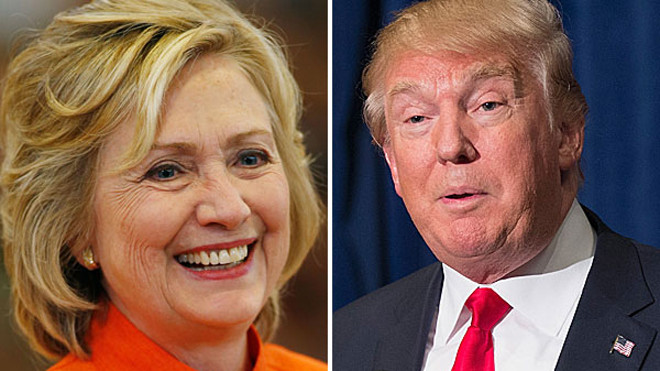 Hillary Clinton và Donald Trump (Ảnh: NYD)