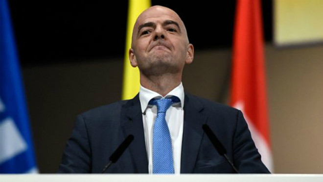 Ông Infantino thất vọng khi "tính chính trực bị hoài nghi". Ảnh: AFP.
