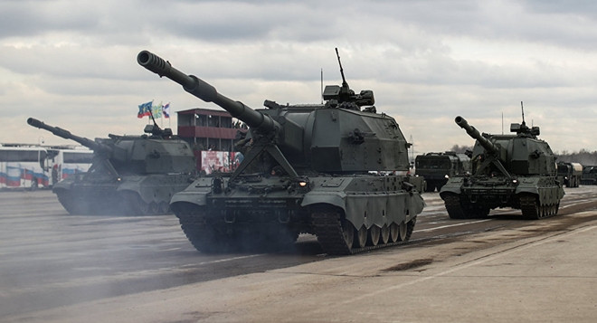 Chiêm ngưỡng pháo tự hành Koalitsiya-SV của Nga trút bão lửa