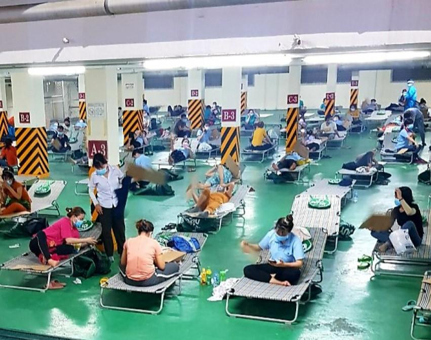 Bình Dương cách ly tại nhà 300 thai phụ F1 là công nhân một công ty