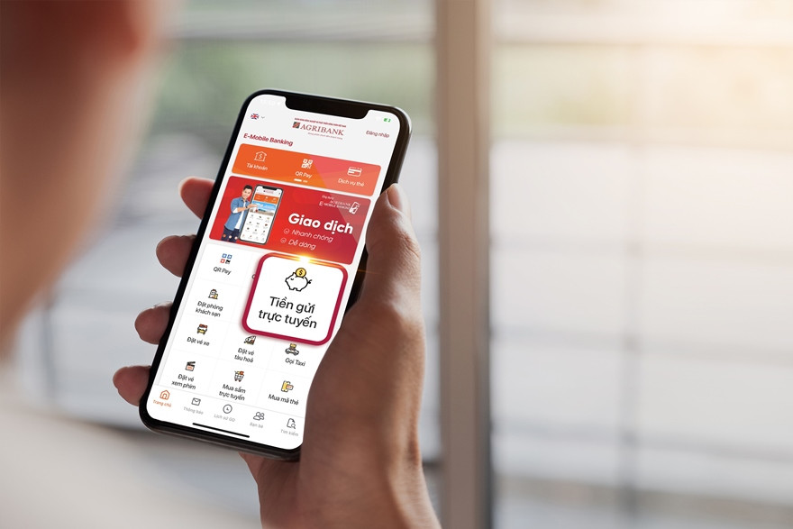 Agribank E-Mobile Banking ra mắt tính năng“Tiền gửi trực tuyến” siêu tiện lợi. 