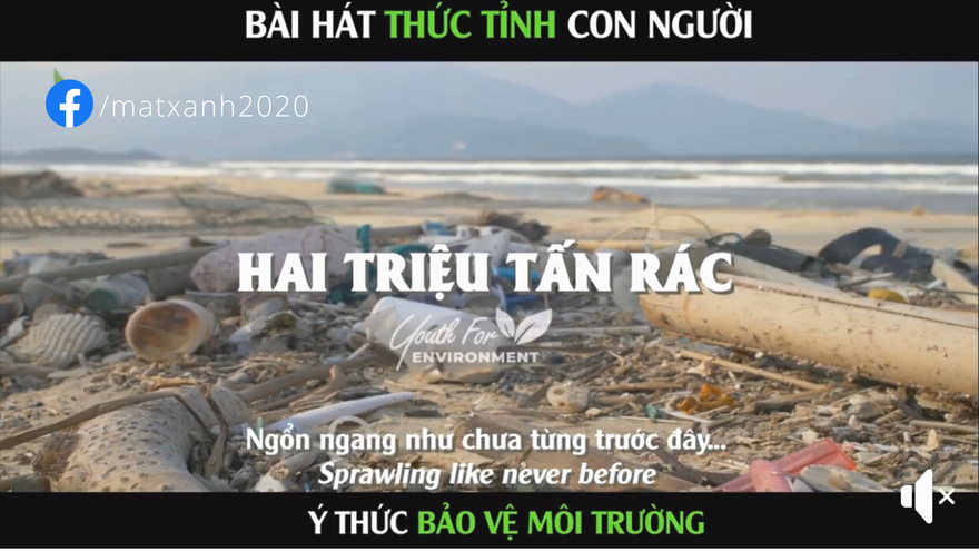 Bài hát “Hai triệu tấn rác” tiếp cận hơn 14.000 người và đạt gần 1.200 lượt tương tác trên fanpage Mắt Xanh