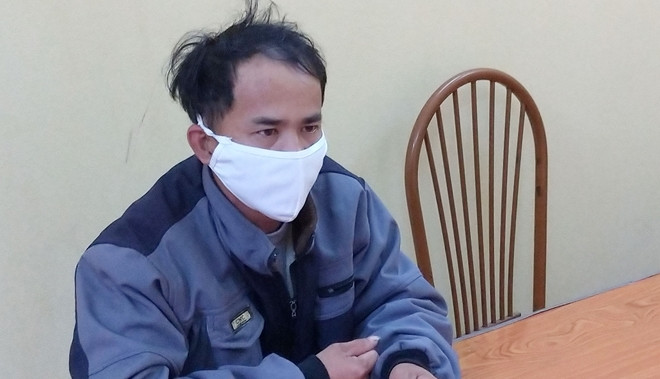 Đối tượng tại Cơ quan Cảnh sát điều tra.