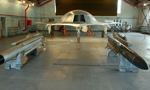 Hình ảnh một mẫu UAV hạng nặng do Sukhoi phát triển được rò rỉ trên mạng năm 2017. Ảnh: Sputnik.