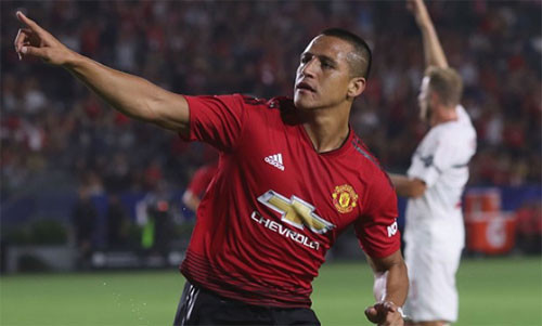 Sanchez đang chơi tốt trong giai đoạn giao hữu trước mùa giải mới.