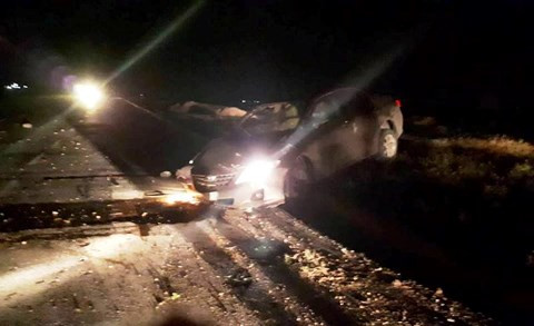 Hiện trường vụ tai nạn. (Ảnh. K.P)