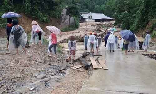 Nơi phát hiện thi thể vị Phó Bí thư xã (Ảnh: CTV)