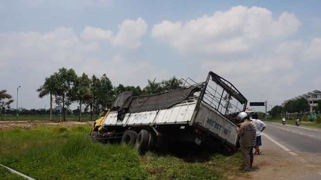 Hiện trường vụ việc. Ảnh: Ái Loan.