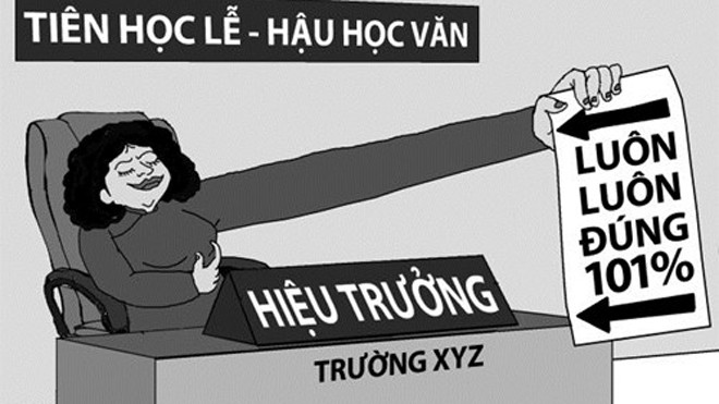 Dân chủ trong nhiều trường học chỉ mang tính hình thức. (Ảnh minh họa: NOP/Tuoitre.vn)