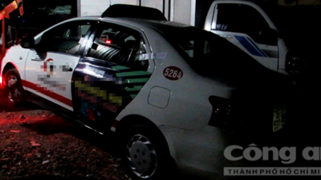 Chiếc taxi của tài xế bị giết