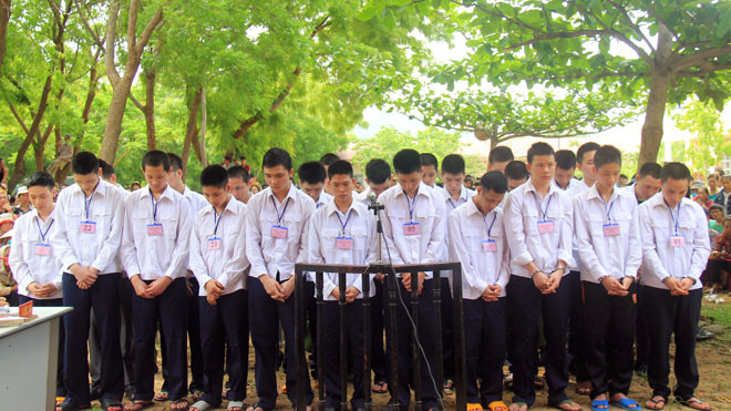 24 đối tượng gây án trước vành móng ngựa