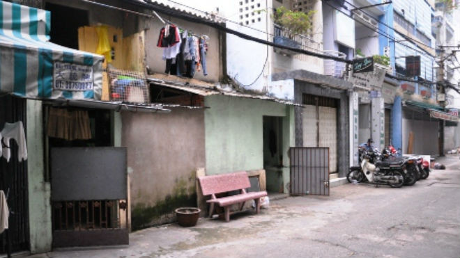 Phòng trọ nơi xảy ra vụ án.