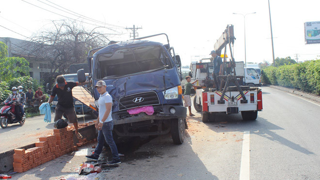 Hiện trường tai nạn.