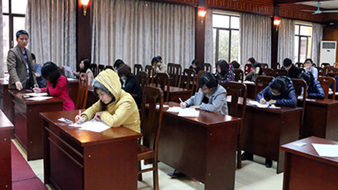 Một kỳ thi tuyển công chức. Ảnh minh họa: CTV