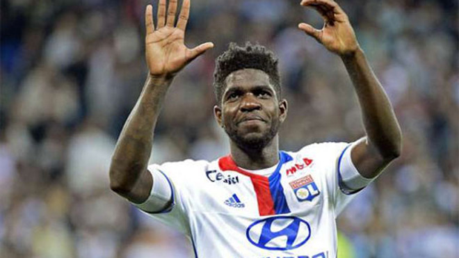 Umtiti có thể là cầu thủ đá cặp với Pique hoặc Mascherano mùa tới. Ảnh: Reuters