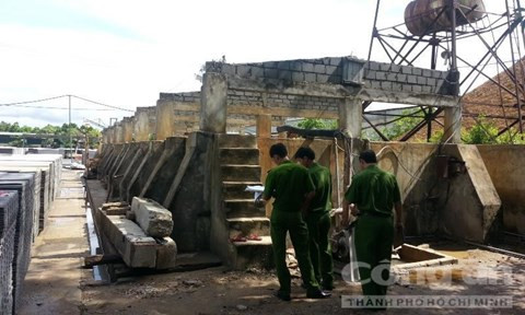 Công an khám nghiệm hiện trường, điều tra nguyên nhân vụ việc