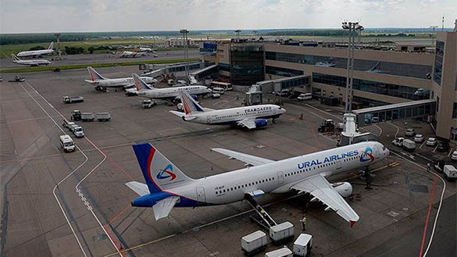 Sân bay quốc tế Domodedovo ở Moscow. (Ảnh: Pravda)