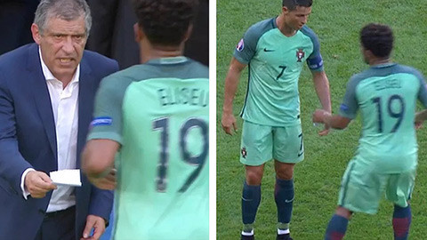 HLV Bồ Đào Nha ghi gì vào mảnh giấy gửi Ronaldo?