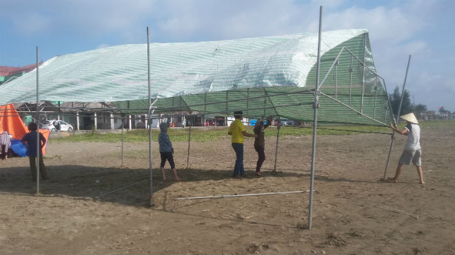 Gia đình và cơ quan chức năng tìm kiếm tung tích chị Nam. 