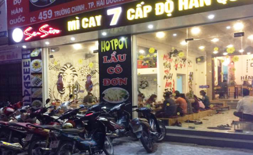 Quán lẩu số 459 Trường Chinh, thành phố Hải Dương. 