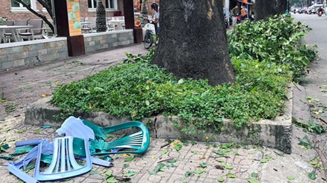 Nơi nạn nhân ngồi. Ảnh: Tin Tin.