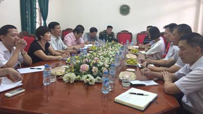 Quang cảnh Hội đàm Công an Lạng Sơn và Trung Quốc *ảnh: Minh Anh