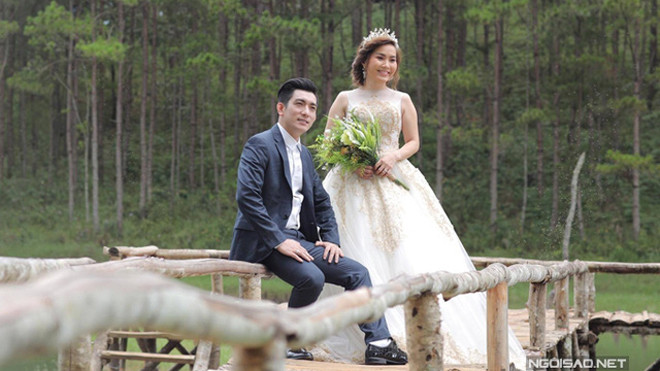 Ảnh cưới của Bảo Duy và người vợ thứ ba.