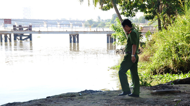 Hiện trường phát hiện thi thể.