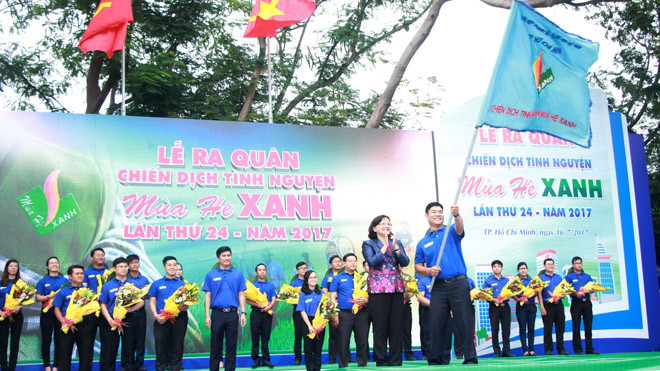 Anh Phạm Kiều Hưng - Phó Chủ tịch Thường trực Hội Sinh viên Việt Nam TPHCM, Chỉ huy trưởng chiến dịch Mùa hè xanh 2017 – phất cờ xuất quân chiến dịch