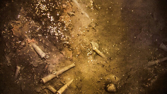 Hình ảnh từ con tàu San Jose đắm dưới biển ở ngoài khơi Colombia.