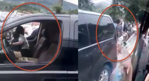 Hiện trường vụ xô xát giữa nhóm thanh niên và ông Tây. (Ảnh: cắt từ clip)