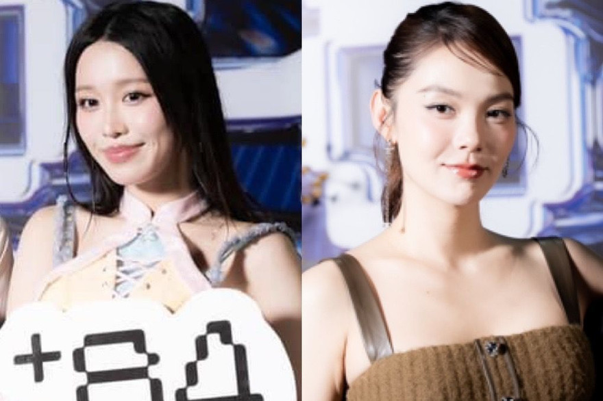 Minh Hằng, Gil Lê, Tiến Đạt đến chúc mừng Han Sara "về nhà mới"