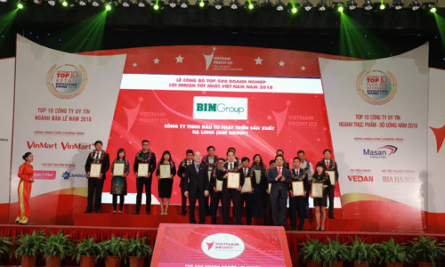 Bim Group đạt thứ hạng cao trong top doanh nghiệp lợi nhuận tốt nhất 