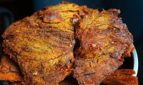 Sản phẩm bò khô chất lượng không có màu sắc khác thường, lòe loẹt