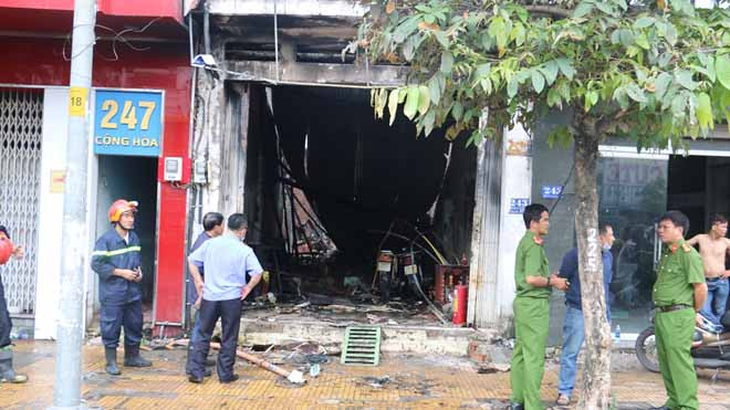 Hiện trường vụ cháy.