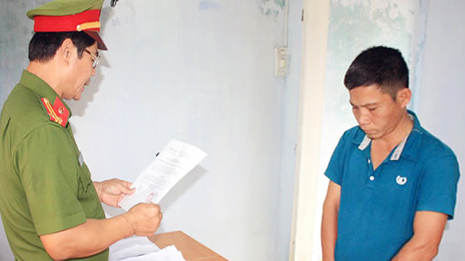 Bị cáo Trương Nhật Tiến khi bị bắt giam