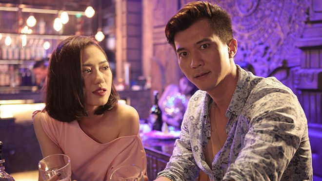 Hà Việt Dũng và Trang Cherry trong 'Ngược chiều nước mắt'.