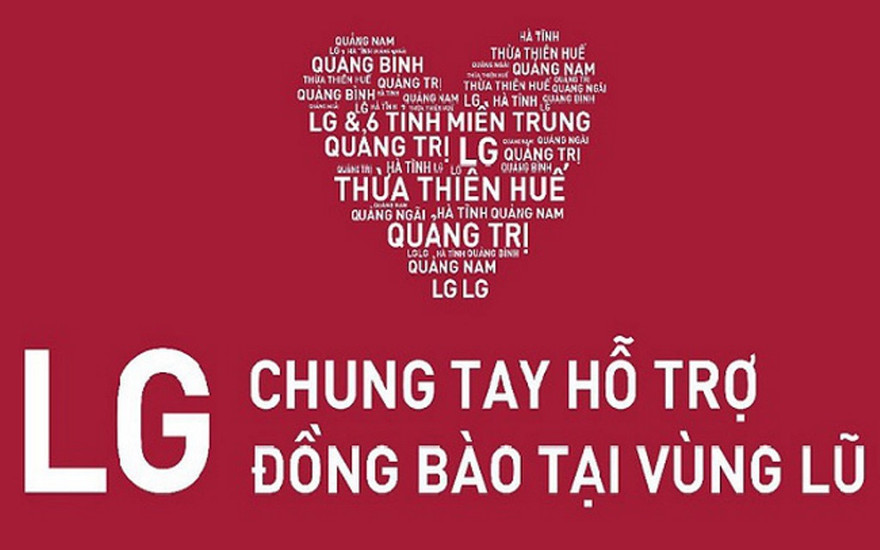 LG chung tay hỗ trợ đồng bào vùng lũ với các hoạt động thiết thực